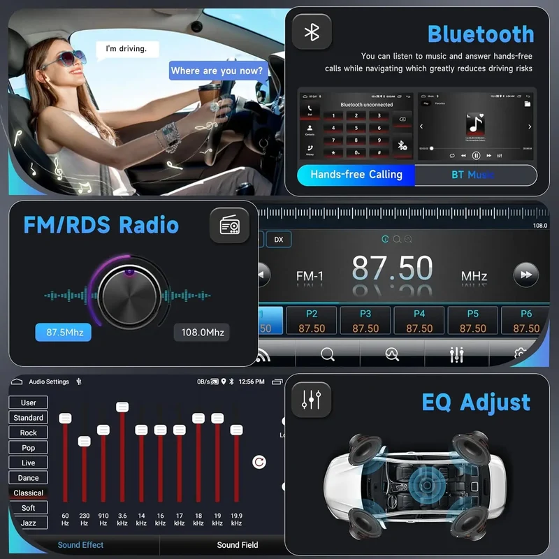 2 Din Android Car Radio Multimedia Player GPS WiFi Carplay For VW Volkswagen Skoda Octavia golf 5 6 touran passat B6 polo Jetta