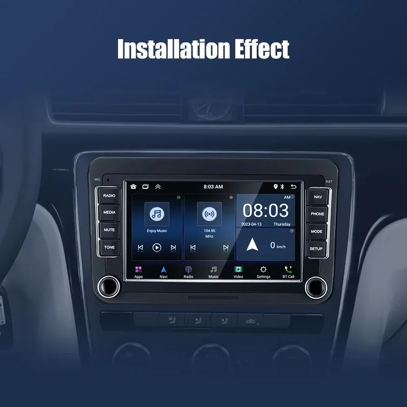 2 Din Android Car Radio Multimedia Player GPS WiFi Carplay For VW Volkswagen Skoda Octavia golf 5 6 touran passat B6 polo Jetta