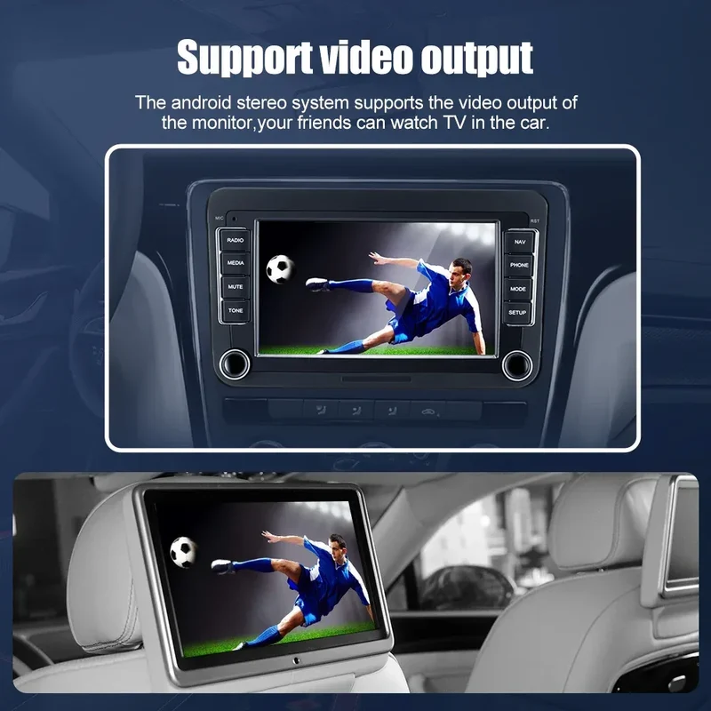 2 Din Android Car Radio Multimedia Player GPS WiFi Carplay For VW Volkswagen Skoda Octavia golf 5 6 touran passat B6 polo Jetta