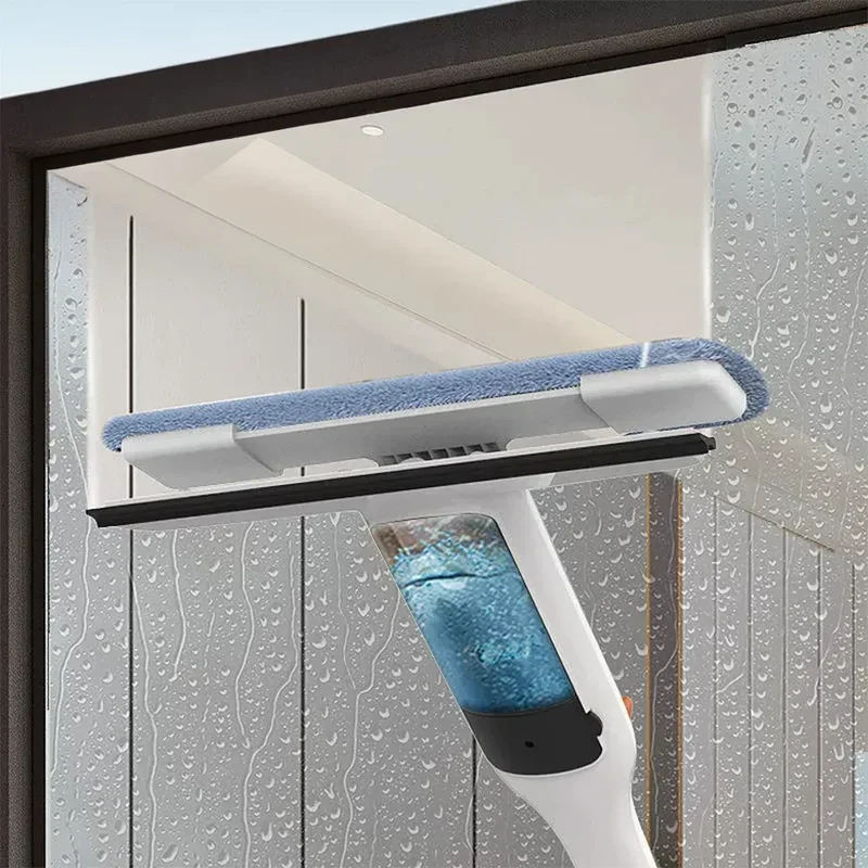 3-in-1 Windows Glass Cleaning Kit Adjustable Height Cleaner Mop Household for Car Windshields With Scraper Glass Spray Washer