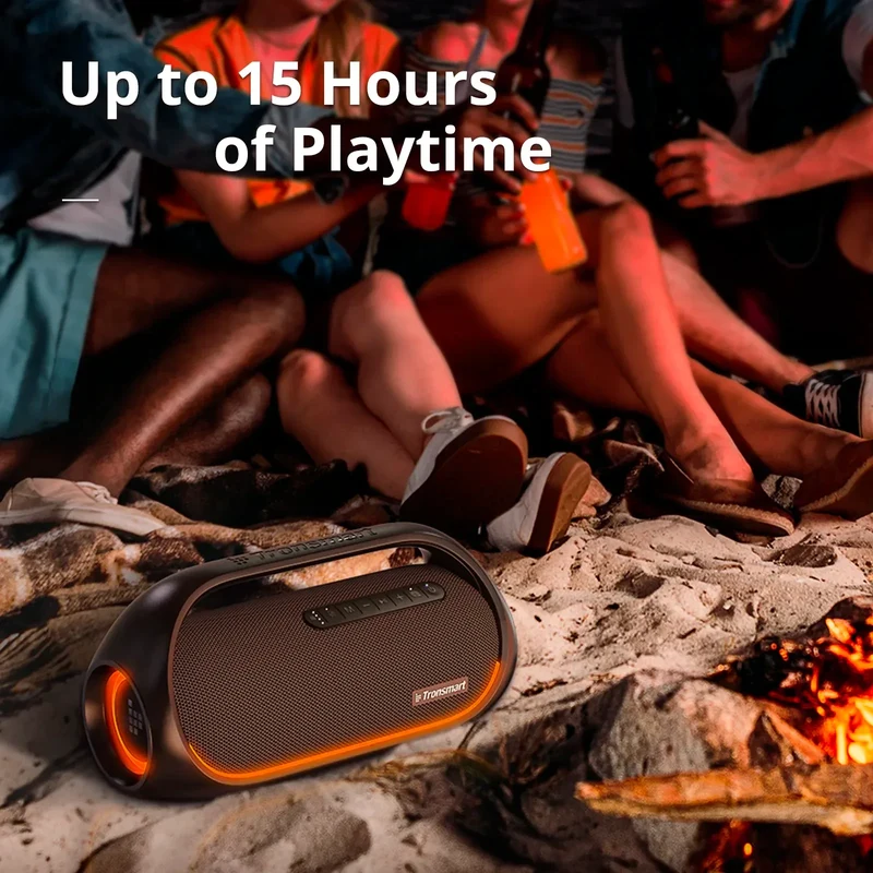 Tronsmart Bang Bluetooth Speaker Portable Party Speaker with Lossless Hi-Res Audio, Heavy Bass, App Control, Portable Handle
