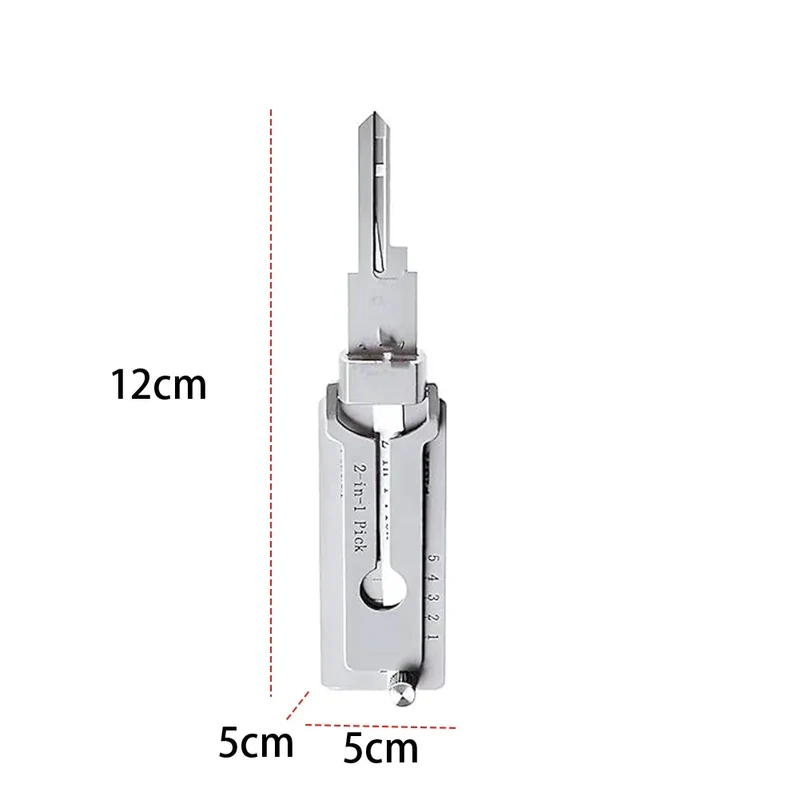 1-4pcs SS001 Key Decoder Tool Pickup Hand Tool Stainless Steel Precision Tool O-ring Pickup Kit Maintenance Repair Kit