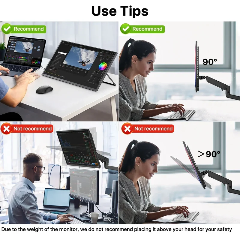 UPERFECT USteam E6 Pro 18.5" Portable Monitor Touch Screen 120Hz Smart Gaming Display For Laptop Phone Xbox PS4 PS5 Switch Mac