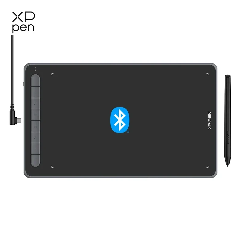 XPPen Deco LW Graphic Digital Tablet Drawing Pen Tablet Wireless Bluetooth V5.0 Tilt Supported Battery-free Stylus 8192 Levels