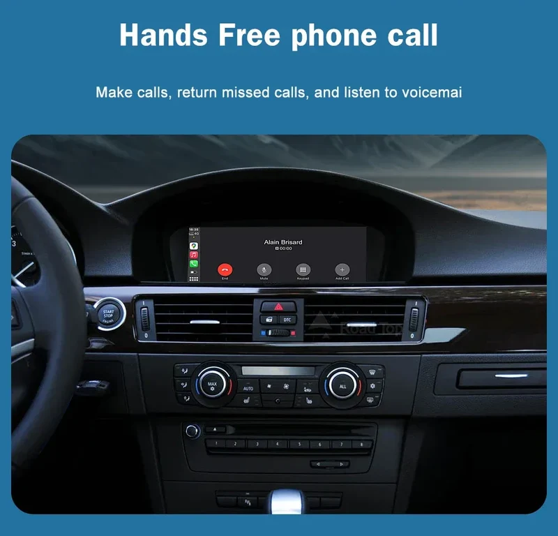 Road Top 8.8'' Wireless Carplay Android Auto Multimedia Display Screen For BMW 3 Series E90 E91 E92 E93 5 Series E60 E61 CCC CIC