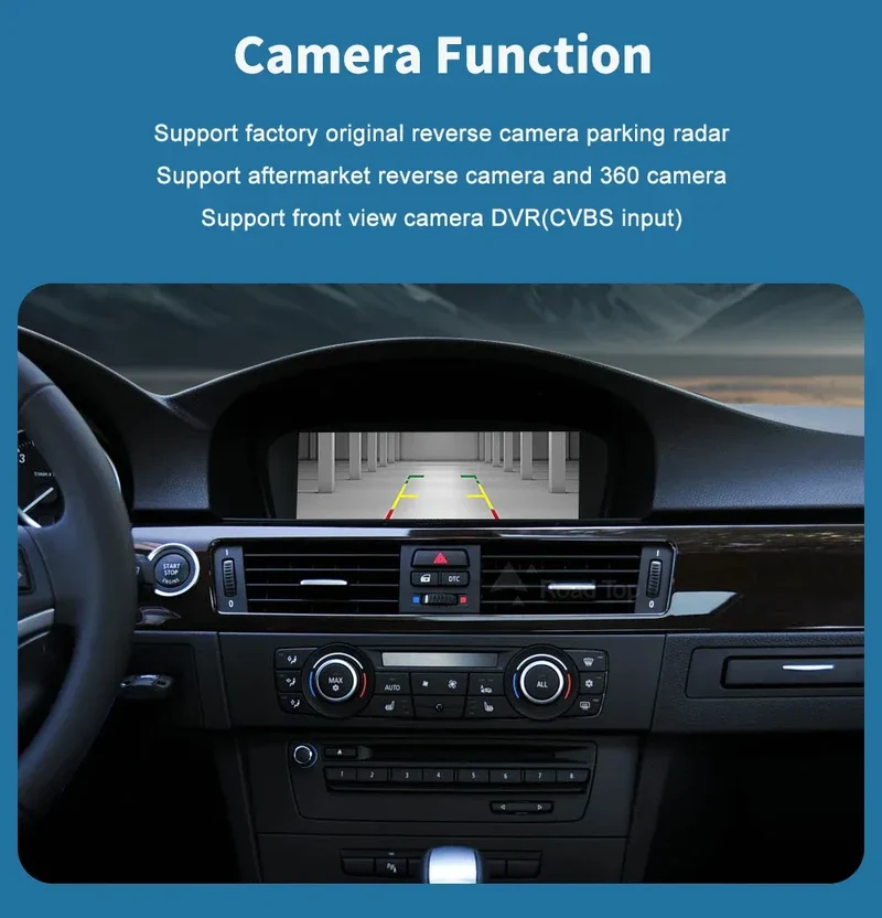 Road Top 8.8'' Wireless Carplay Android Auto Multimedia Display Screen For BMW 3 Series E90 E91 E92 E93 5 Series E60 E61 CCC CIC