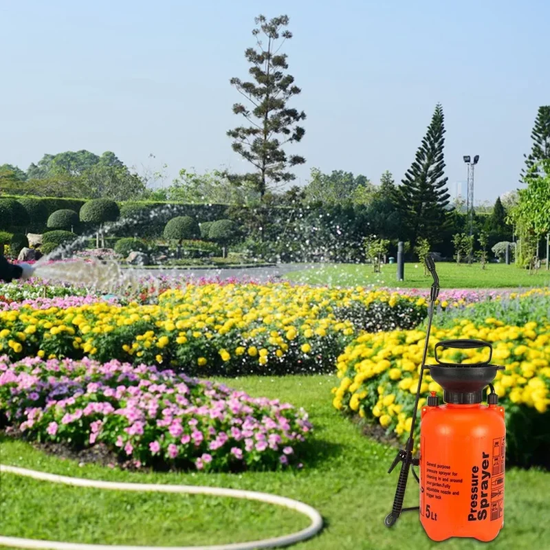 2/3/5L Garden Sprayer Water Pump Pressure Sprayer Adjustable Strap Plant Spray Bottle Lawn Agriculture Gardening Irrigation Tool