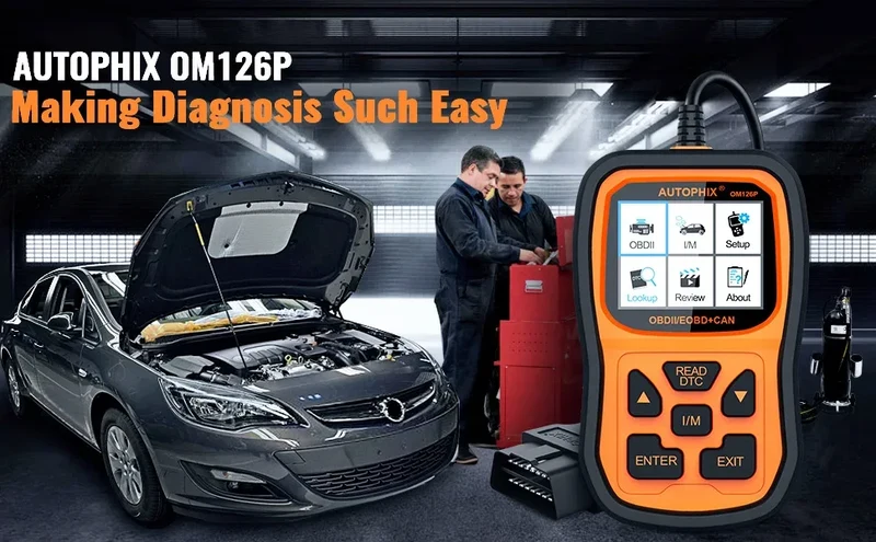 Autophix OM126P OBD2 Scanner Code Reader EOBD JOBD Universal OBD2 Car Engine Analyzer Automotive Scanner Scan Tools Free Update