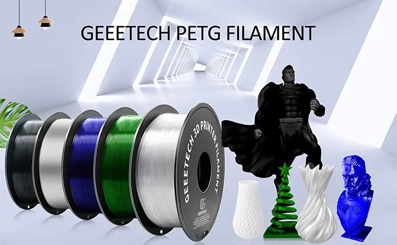 GEEETECH 1Kg 1.75mm PETG Filament For 3D Printer Filament Vacuum Packaging Overseas Warehouses Fast Ship