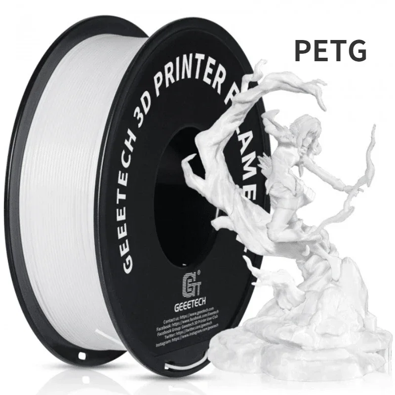 GEEETECH 1Kg 1.75mm PETG Filament For 3D Printer Filament Vacuum Packaging Overseas Warehouses Fast Ship
