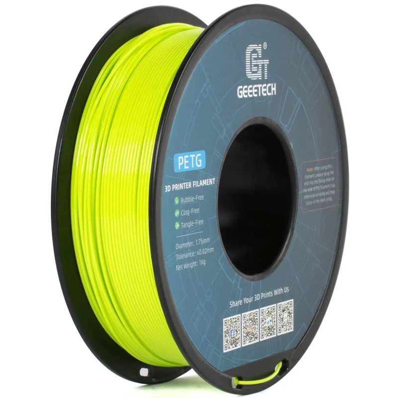 GEEETECH 1Kg 1.75mm PETG Filament For 3D Printer Filament Vacuum Packaging Overseas Warehouses Fast Ship