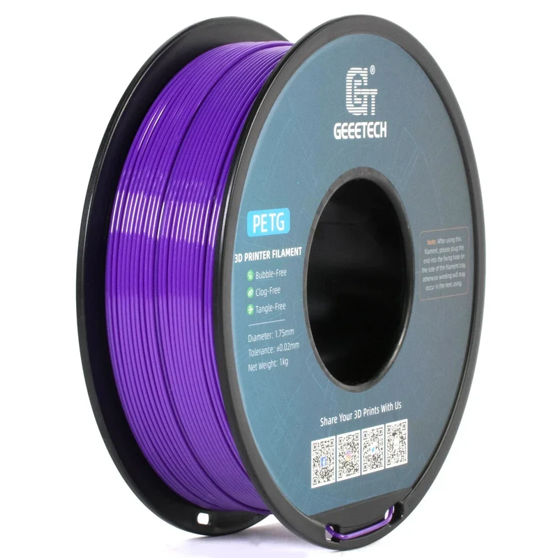 GEEETECH 1Kg 1.75mm PETG Filament For 3D Printer Filament Vacuum Packaging Overseas Warehouses Fast Ship
