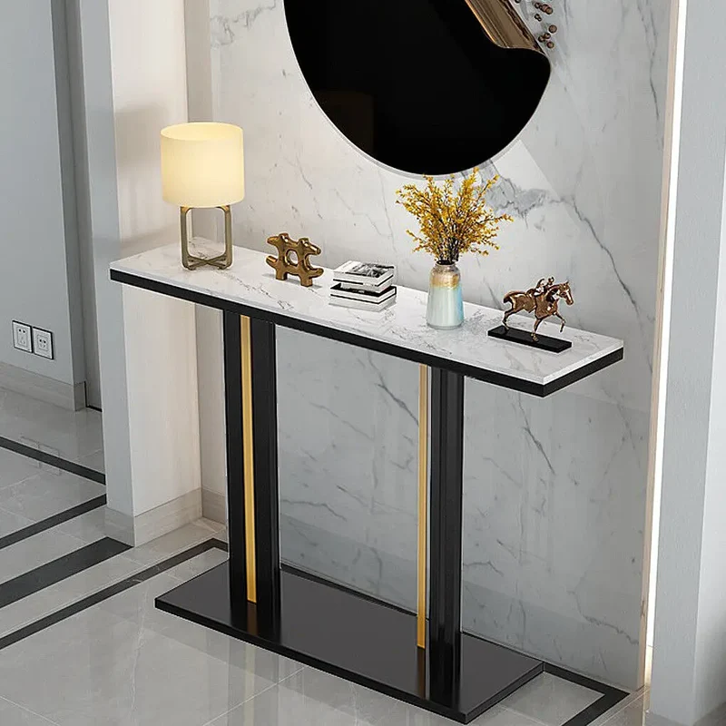 Luxury Marble Console Table for Living Room,Behind Couch Sofa,Hallway Entryway Table,Modern Narrow Furniture,Free Shipping