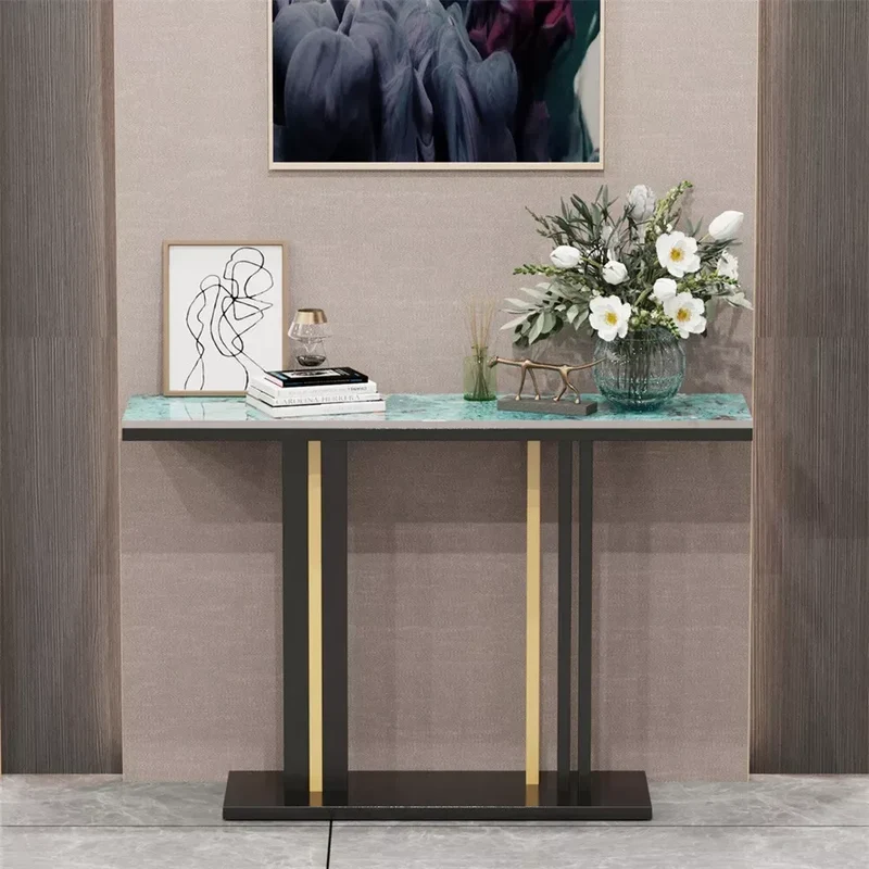 Luxury Marble Console Table for Living Room,Behind Couch Sofa,Hallway Entryway Table,Modern Narrow Furniture,Free Shipping