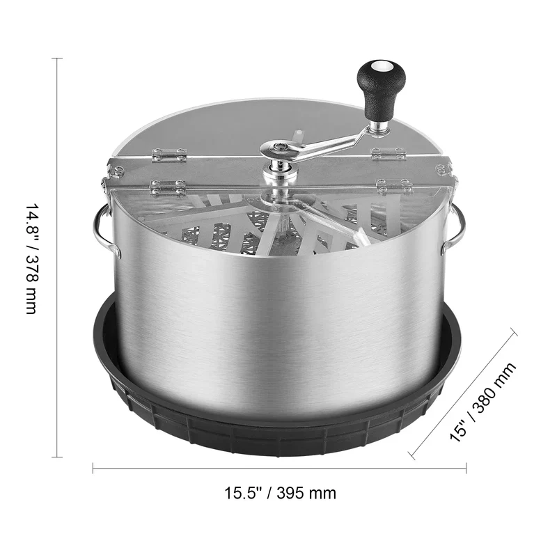 SucceBuy Leaf Bowl Trimmer 16"19"24" Trimmer Bowl Manual Bud Trimmer with Stainless-Steel Blades for Twisted Spin Cut Clear Dome