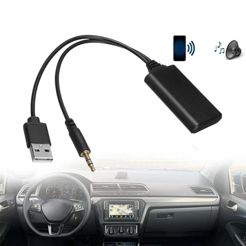 Universal Bluetooth-compatible Music Receiver Aux Adapter Bluetooth-compatible Music Audio Receiver Adapter Auto Accessories