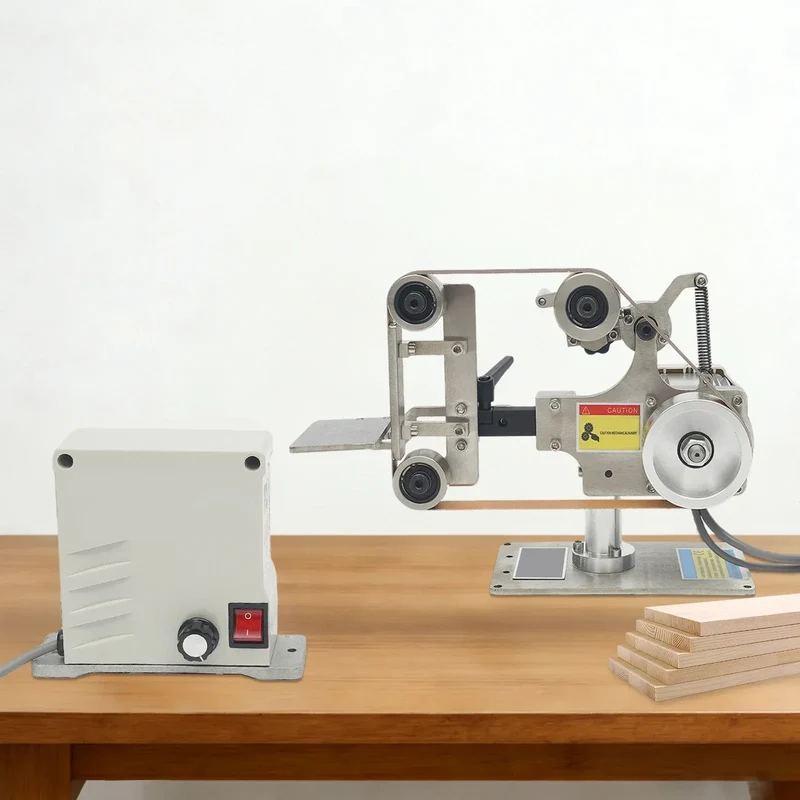 Multi-function Desktop Belt Machine,with Brushless Motor 762x25MM Belt Sander Sharpener Polishing Grinding Machine