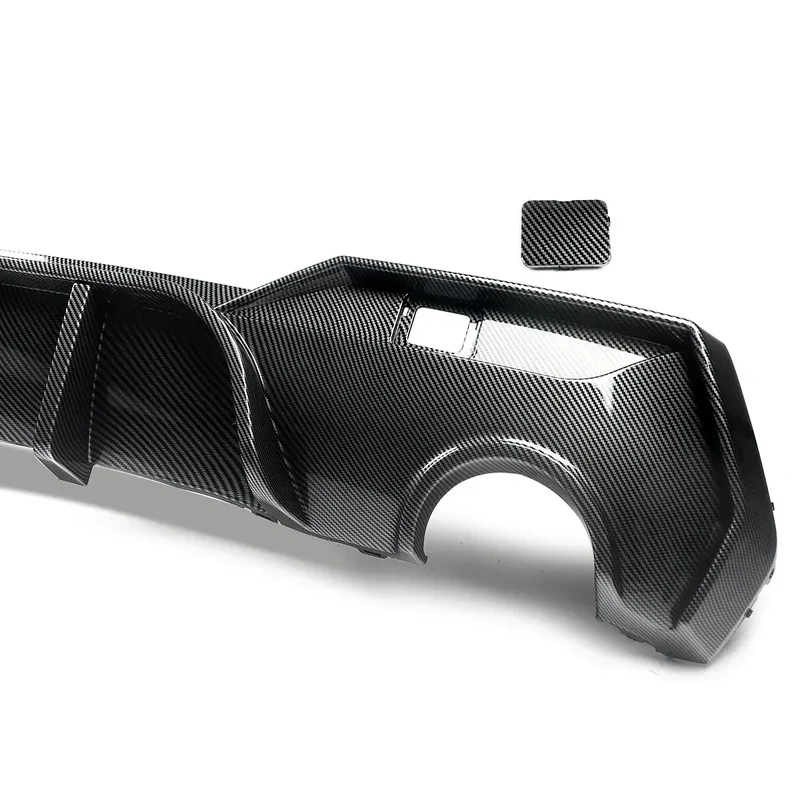 Magickit Rear Diffuser For BMW G22 G23 420i 430i 440i M Sport w/ LED 2020+ Carbon Look Rear Bumper Diffuser