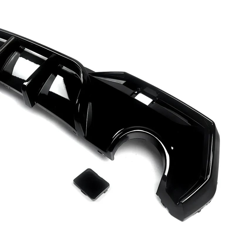Magickit Rear Diffuser For BMW G22 G23 420i 430i 440i M Sport w/ LED 2020+ Carbon Look Rear Bumper Diffuser