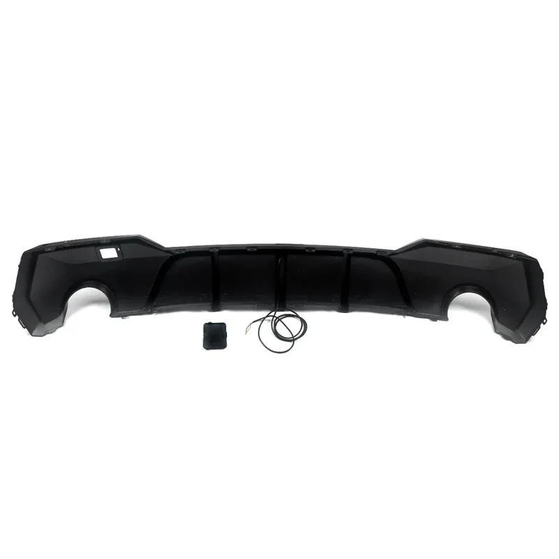 Magickit Rear Diffuser For BMW G22 G23 420i 430i 440i M Sport w/ LED 2020+ Carbon Look Rear Bumper Diffuser