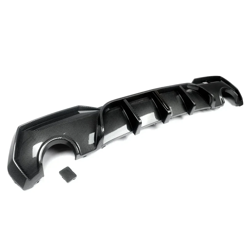 Magickit Rear Diffuser For BMW G22 G23 420i 430i 440i M Sport w/ LED 2020+ Carbon Look Rear Bumper Diffuser