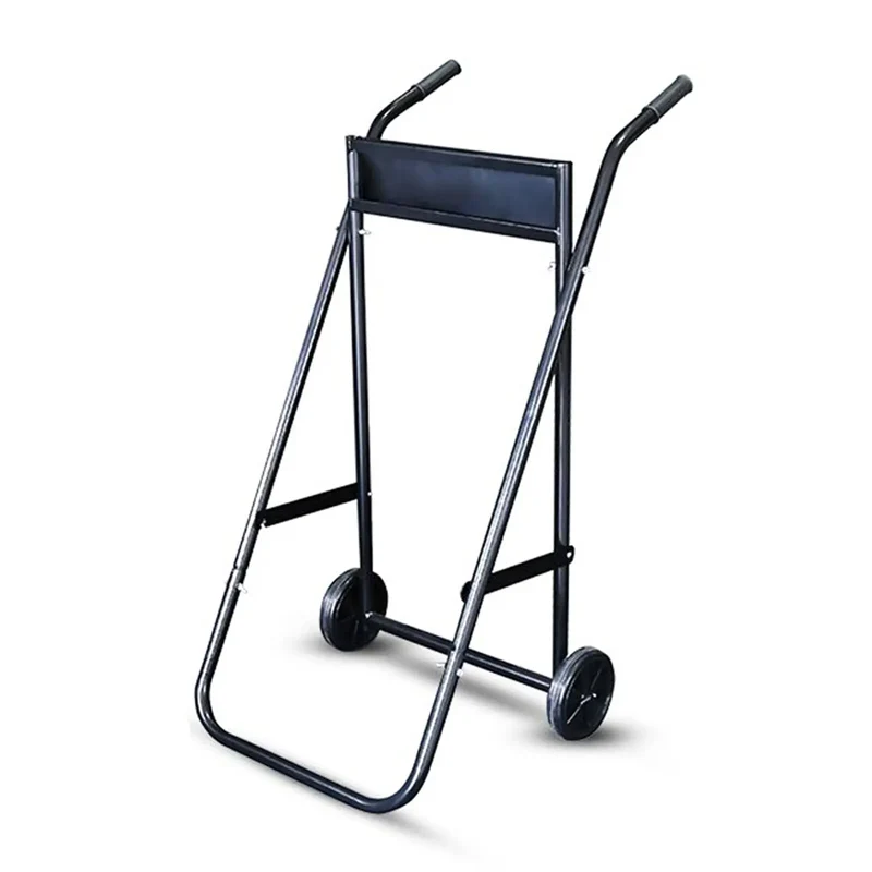 Foldable Heavy Duty Outboard Boat Motor Stand Carrier Cart Dolly Trolley Transport 50kg
