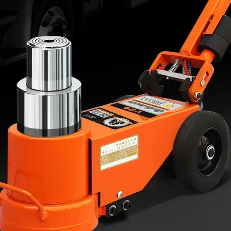 Horizontal Pneumatic Jack Hydraulic 50 Tons Hydraulic Steam Repair Tire Pressure Truck Heavy-duty Jack