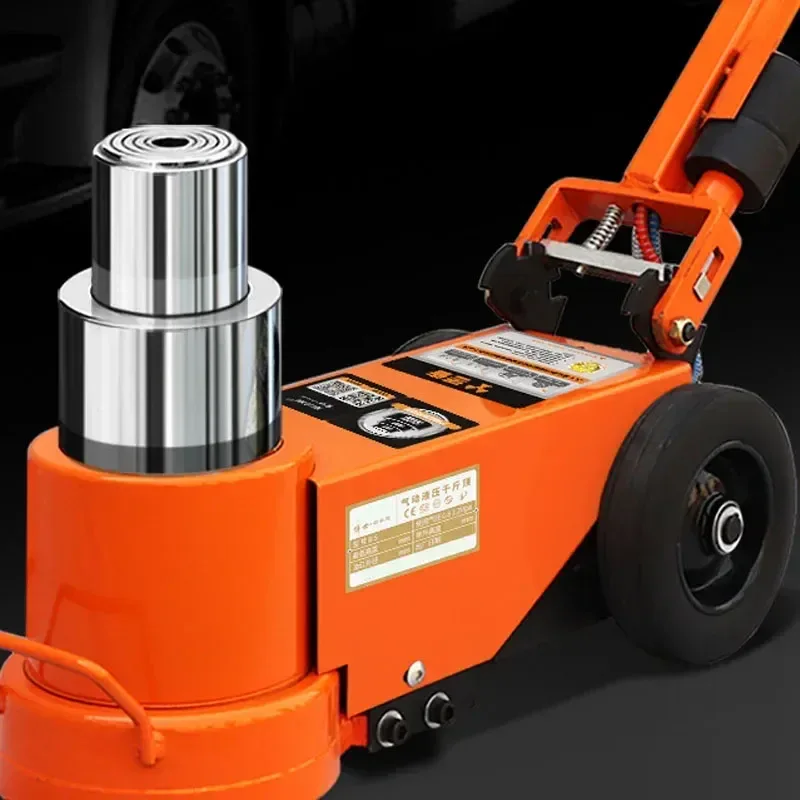 Horizontal Pneumatic Jack Hydraulic 50 Tons Hydraulic Steam Repair Tire Pressure Truck Heavy-duty Jack