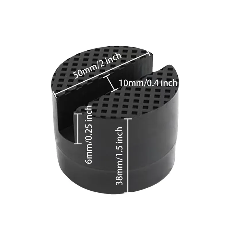 Universal Rubber Jack Pad Support Pinch Weld Slotted Floor Frame Rail Adapter Car Removal Repair Tool Rubber Block Floor Jack