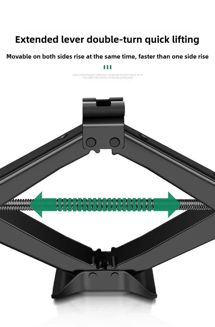 BAOLIAN Car Scissor Jack 3T Auto Emergency Lift Stand Labor-Saving Repair & Tire Replacement Tool and Wrench for SUV Vehicles