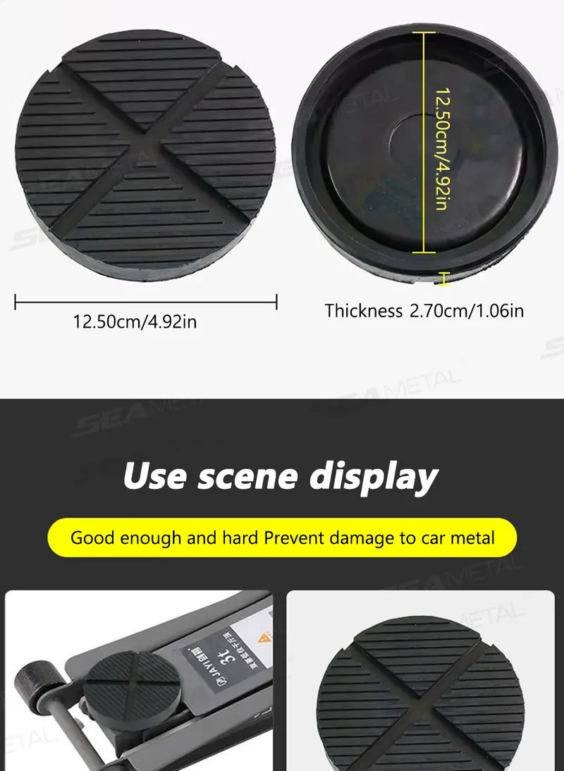 SEAMETAL 3 Sizes Universal Rubber Jack Pad Support Pinch Weld Slotted Floor Frame Rail Adapter Car Removal Repair Tool
