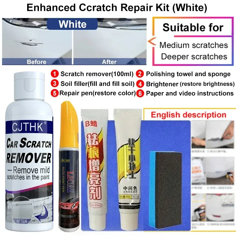 Car Scratch Remover Paint Care Tools Auto Swirl Remover Scratches Repair Polishing Auto Body Grinding Compound Anti Scratch Wax