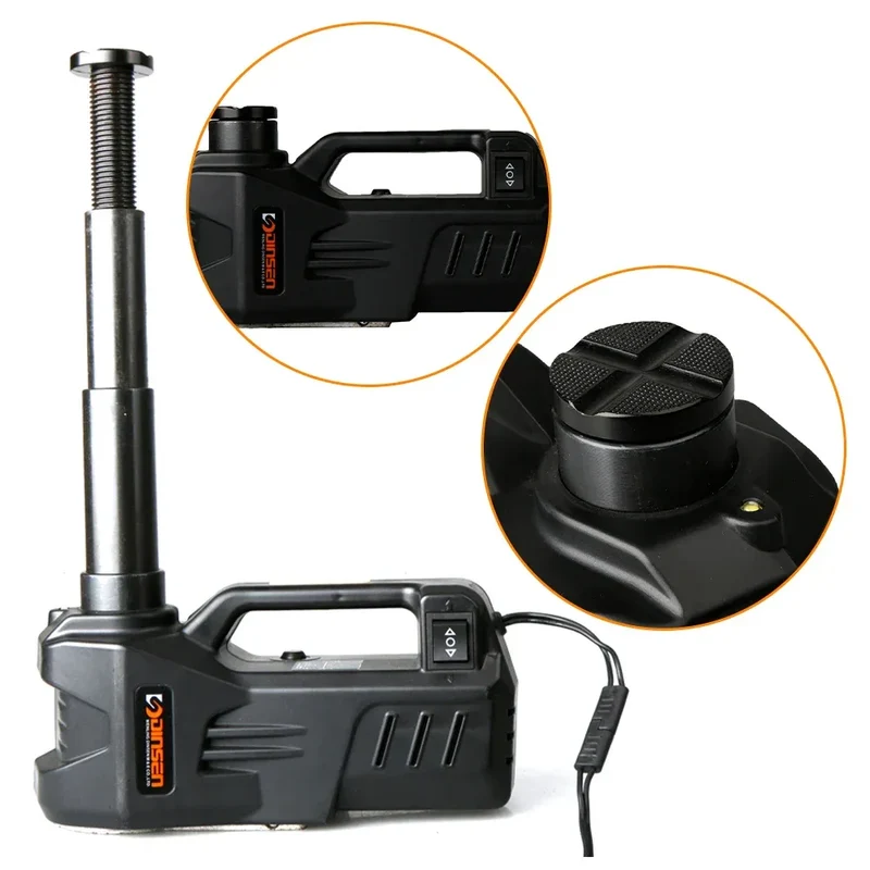 KUNFINE 12V 5Ton 150 W Rated Power 13 A Max.Current Car Electric Tire Lifting Car Jacks Hydraulic Air Infatable Car Floor Jack