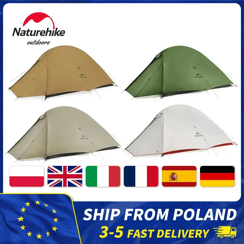 Naturehike Upgraded Cloud Up 2 Person Tent Outdoor Camping Tent Ultralight Waterproof Tent Free Standing Hiking Backpacking Tent