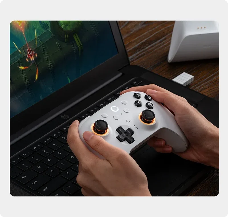 8BitDo Ultimate 2 Bluetooth Gaming Controller for Switch 2,1& Windows PC with TMR Joysticks, Switchable Triggers, Motion Control