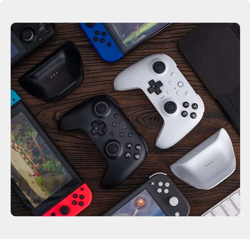 8BitDo Ultimate 2 Bluetooth Gaming Controller for Switch 2,1& Windows PC with TMR Joysticks, Switchable Triggers, Motion Control