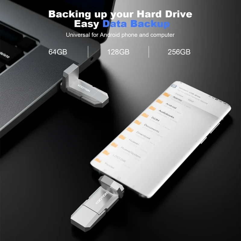 KOOTION U54 USB 3.2 Solid State Pen Drive 450MB/s High Speed Pendrive 512GB 256GB 128GB USB Type C Flash Drive OTG Memory Stick