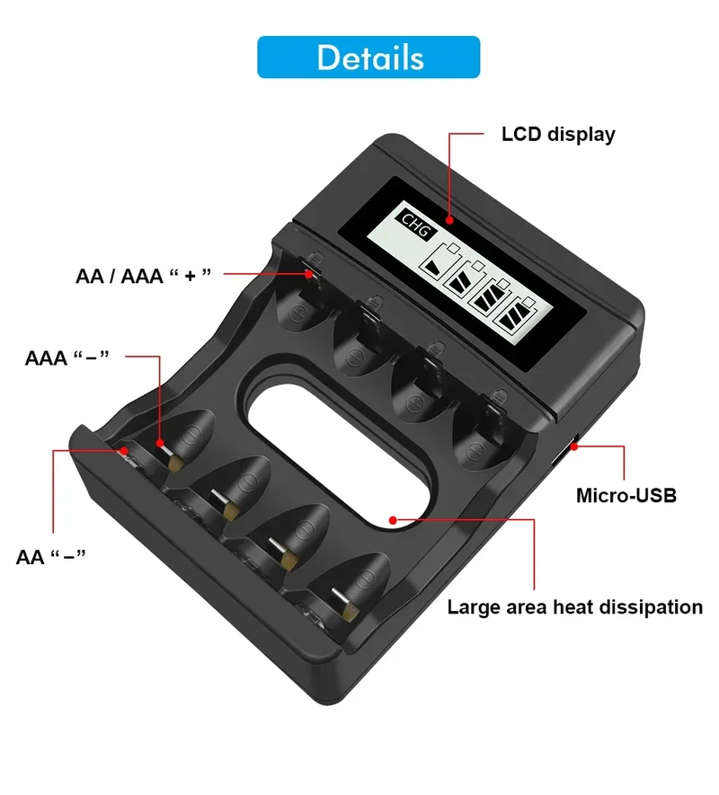 100% New 1.5V AAA Rechargeable Battery 900mWh 1.5V Li-ion Lithium Liion Li ion 3A aaa Batteries for Toy Car Camera Flashlight