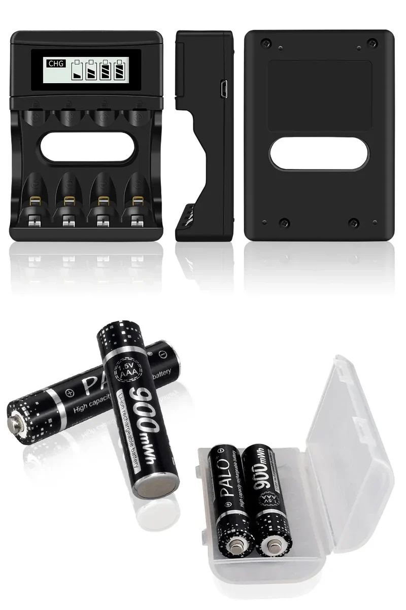 100% New 1.5V AAA Rechargeable Battery 900mWh 1.5V Li-ion Lithium Liion Li ion 3A aaa Batteries for Toy Car Camera Flashlight
