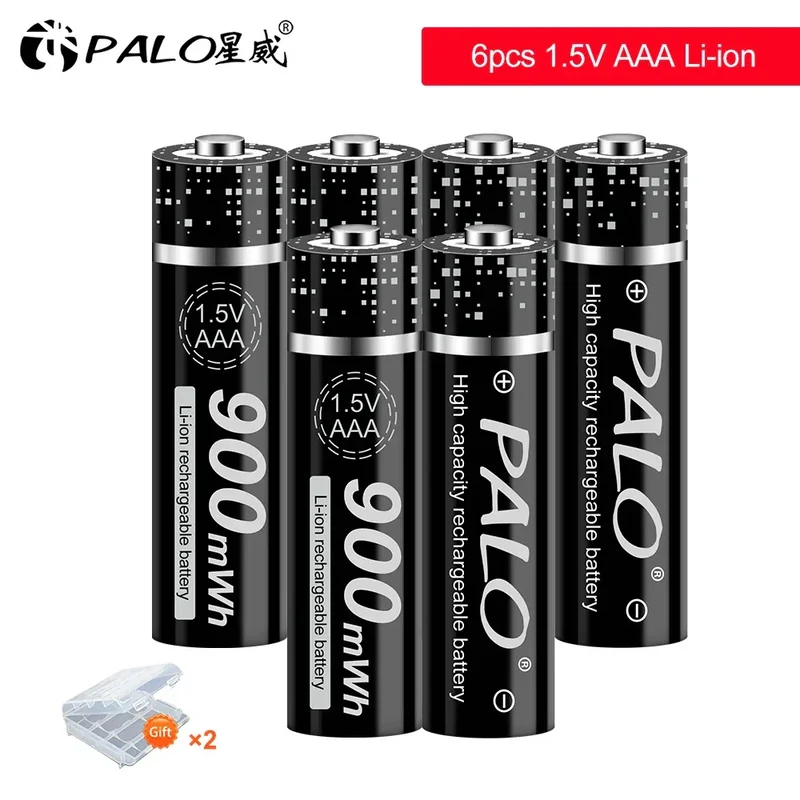 100% New 1.5V AAA Rechargeable Battery 900mWh 1.5V Li-ion Lithium Liion Li ion 3A aaa Batteries for Toy Car Camera Flashlight