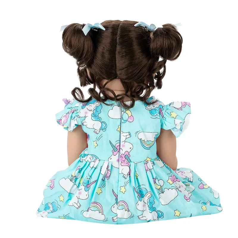 Baby Reborn Girl Elephant Doll 48cm Silicone Body Can Take Bath Gift For Children