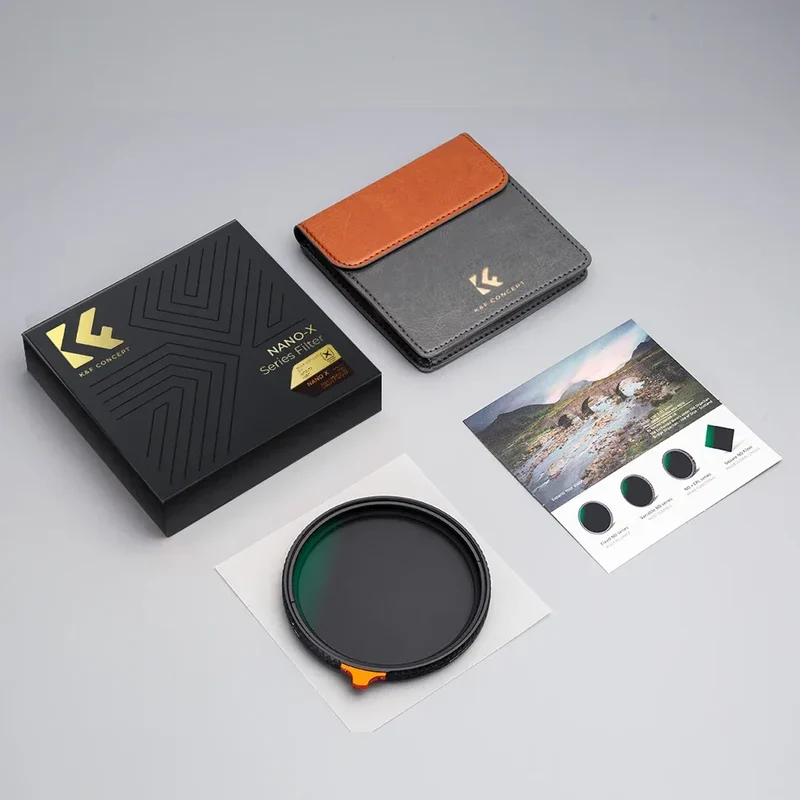 K&F CONCEPT ND2-32 1/4 Black Mist Diffusion Camera Filter lens Variable 2 in 1 ND Filters Video 49mm 52mm 58mm 62mm 67mm 77mm