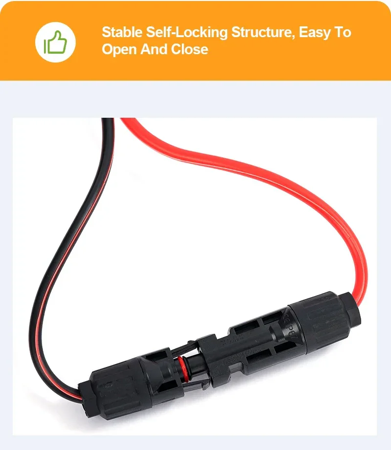 XT60 Solar Cable 12AWG PV Extension Wire with XT60 Connector for Solar Panel Power System Drone