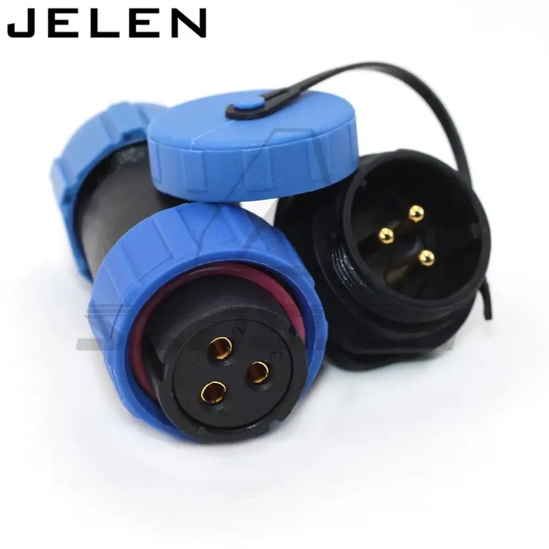 SP21 LED cable connector 3pin Female plug male socket, Inversion waterproof Connector,IP68
