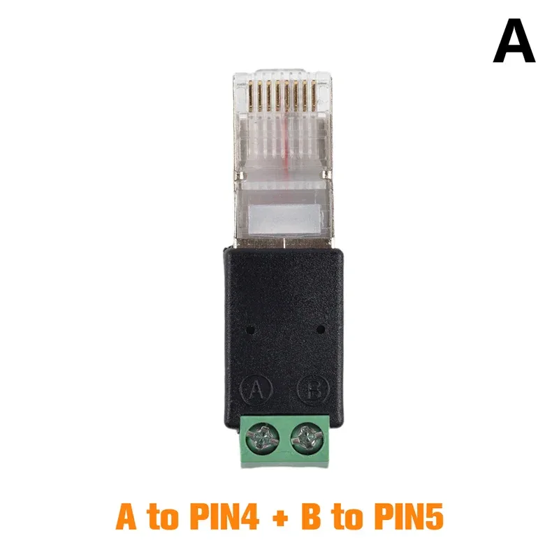 RJ45 to RS485 Converter RJ45 Terminal Adapter RJ45 to RS485 Adapter Crystal Head to Terminal