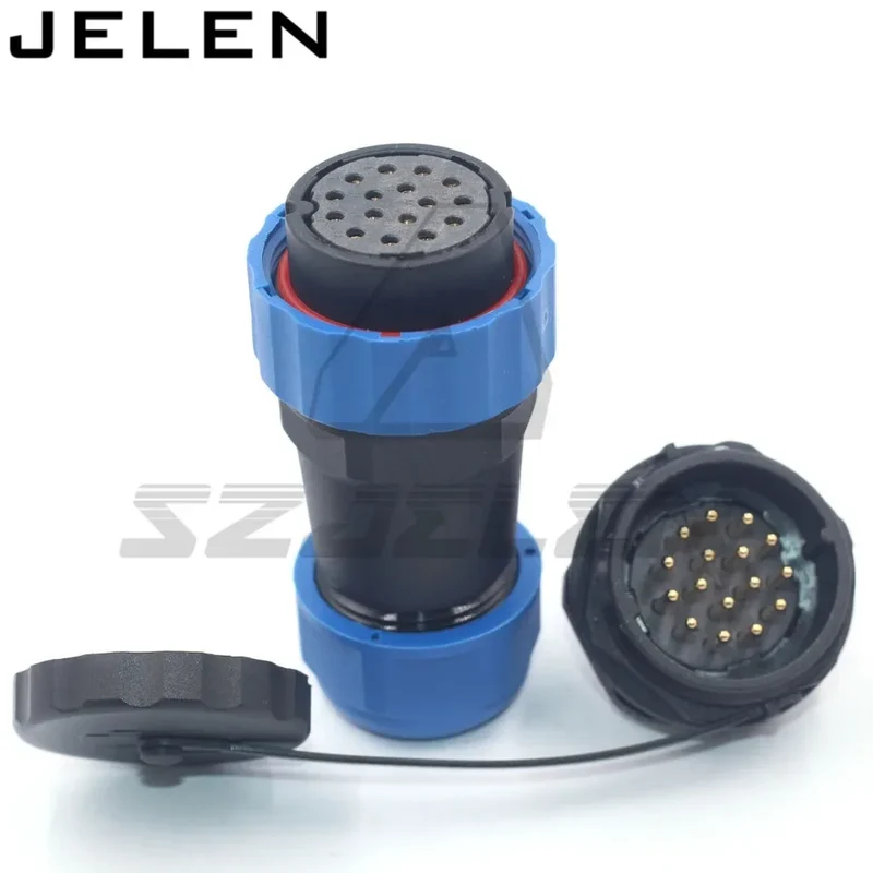 SD28 waterproof connector 2 3 4 5 6 7 9 10 12 14 16 19 22 24 26pin power cable wire connectors SP28 plug and socket IP68