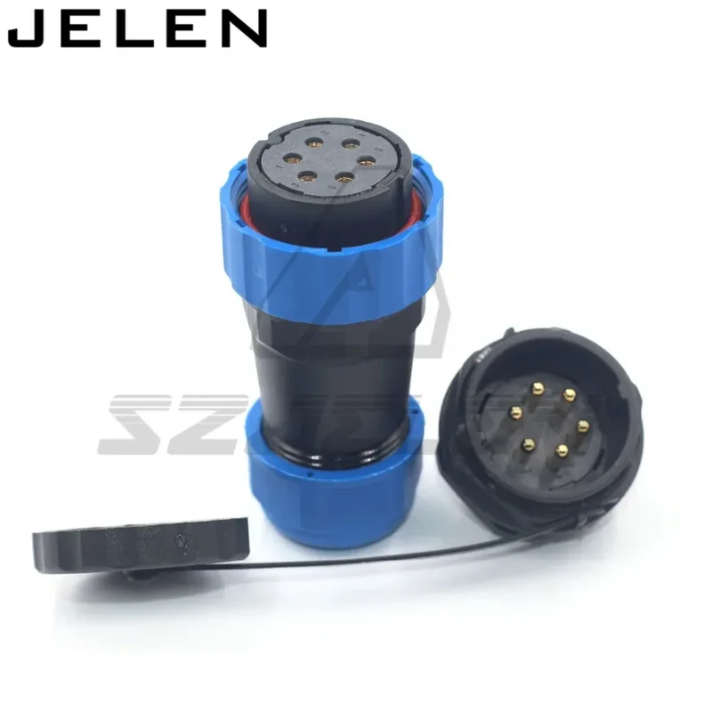 SD28 waterproof connector 2 3 4 5 6 7 9 10 12 14 16 19 22 24 26pin power cable wire connectors SP28 plug and socket IP68