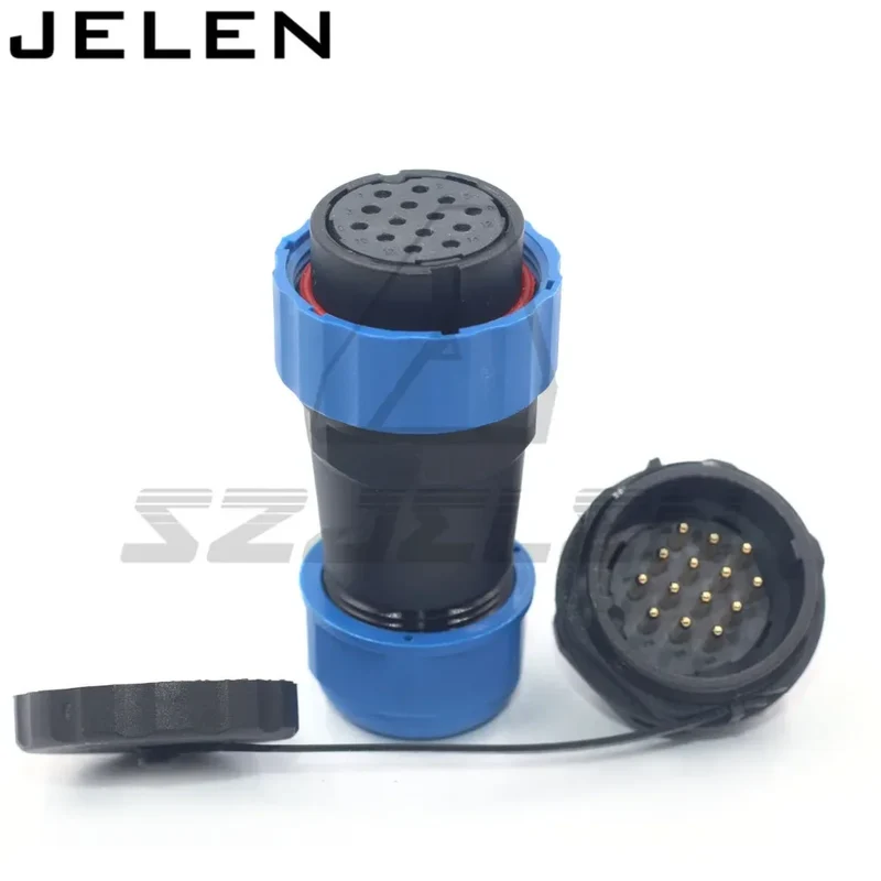 SD28 waterproof connector 2 3 4 5 6 7 9 10 12 14 16 19 22 24 26pin power cable wire connectors SP28 plug and socket IP68