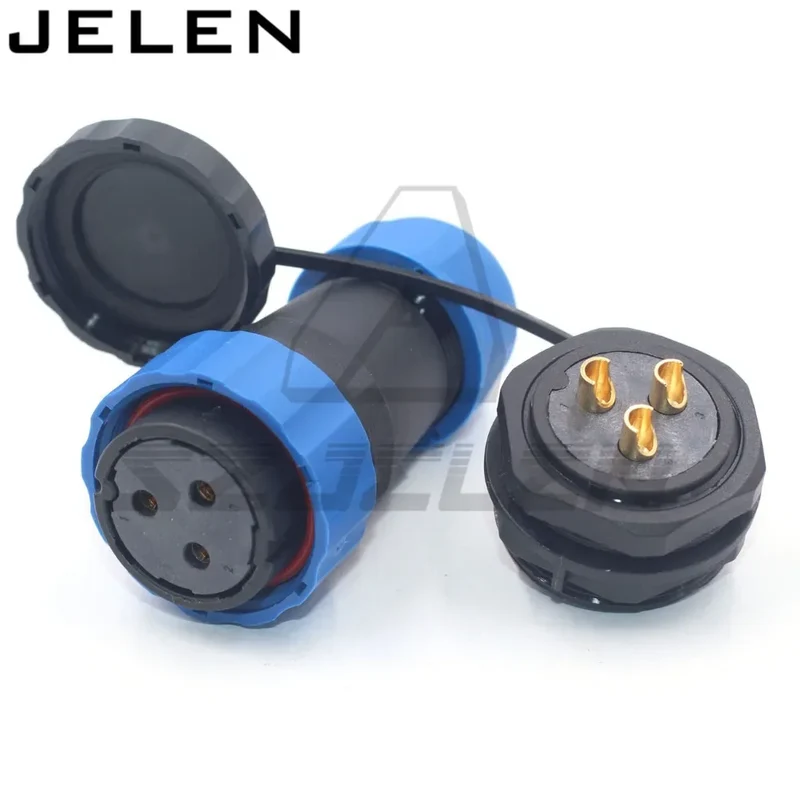 SD28 waterproof connector 2 3 4 5 6 7 9 10 12 14 16 19 22 24 26pin power cable wire connectors SP28 plug and socket IP68