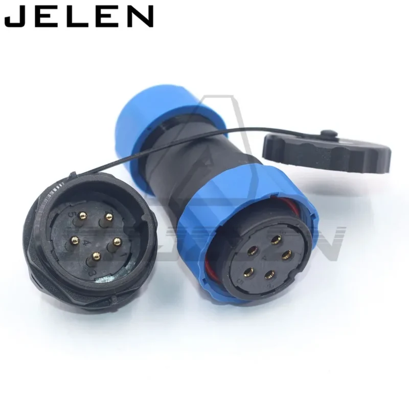 SD28 waterproof connector 2 3 4 5 6 7 9 10 12 14 16 19 22 24 26pin power cable wire connectors SP28 plug and socket IP68